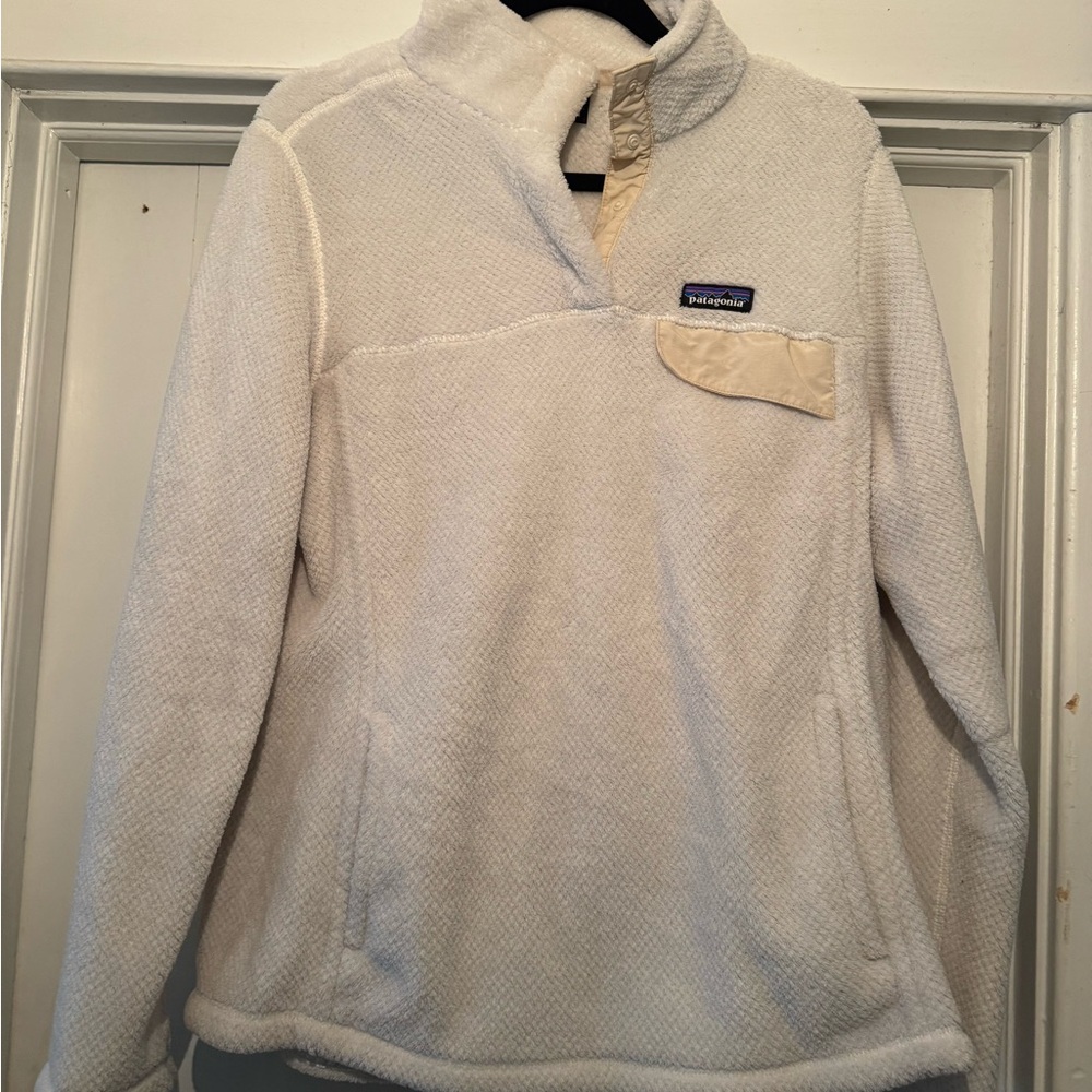 Patagonia Women's Cream Fleece Turtleneck Sweater